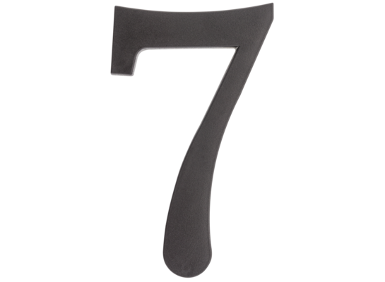 Cyfra plastikowa "7" czarna 180 mm
