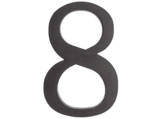 Cyfra plastikowa "8" czarna 180 mm
