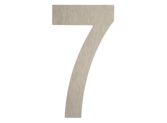 Cyfra "7" samoprzylepna ANO 50 mm inox