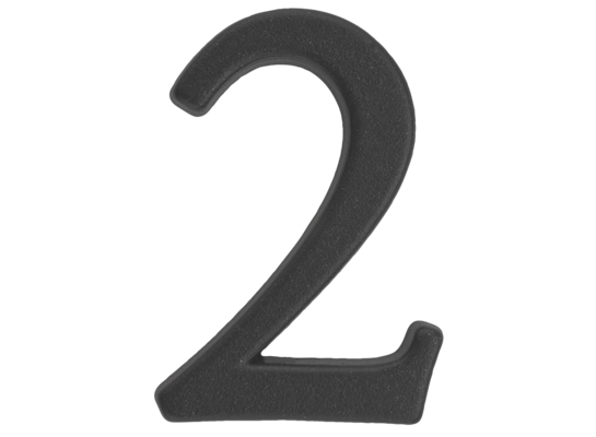 Cyfra "2" ZnAl grafit 50 mm
