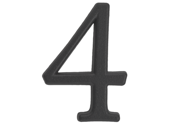 Cyfra "4" ZnAl grafit 50 mm