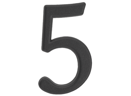 Cyfra "5" ZnAl grafit 50 mm