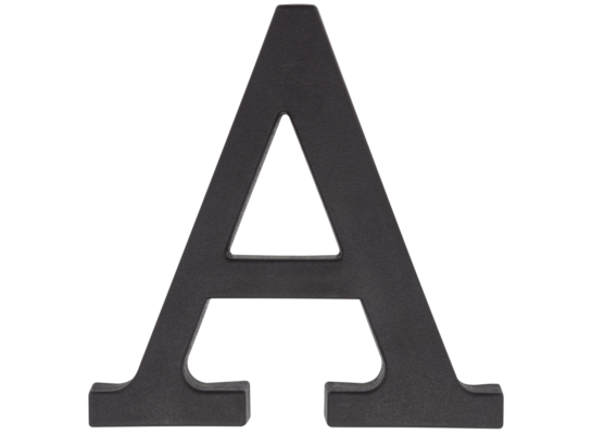 Litera plastikowa "A" czarna 90 mm
