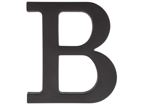 Litera plastikowa "B" czarna 90 mm
