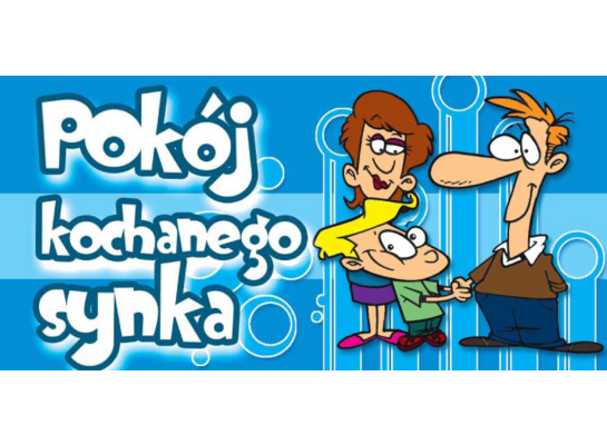 Oznaczenie "Pokój kochanego synka" 9 x 20