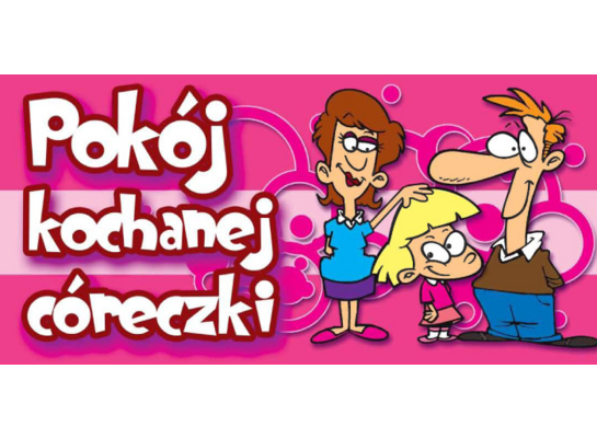 Oznaczenie "Pokój kochanej córeczki" 9 x 20