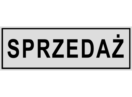 Oznaczenie "Sprzedaż" 8 x 22
