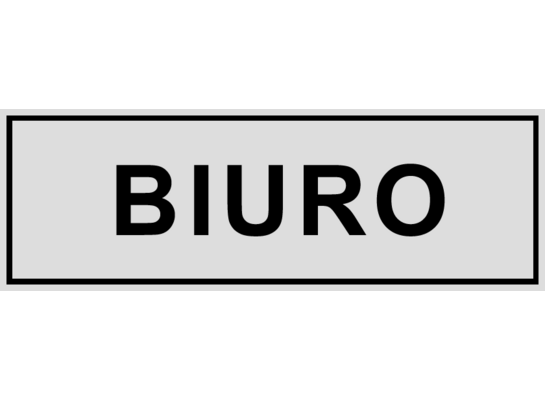 Oznaczenie "Biuro" 8 x 22