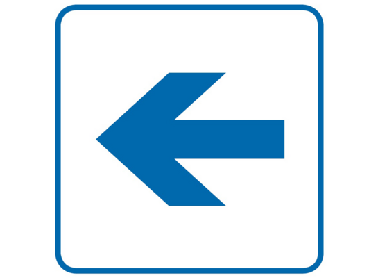 Oznaczenie "Strzałka kierunkowa" 14,8 x 14,8