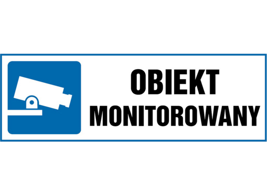 Oznaczenie "Obiekt monitorowany" 10,5 x 29,7
