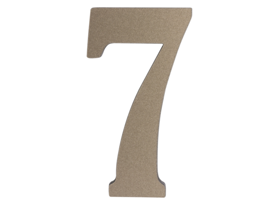Cyfra tworzywowa "7" platyna 50 mm