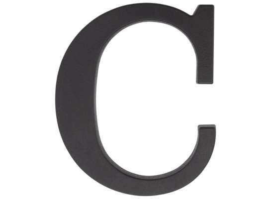 Litera plastikowa "C" czarna 90 mm