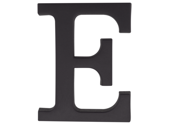 Litera plastikowa "E" czarna 90 mm