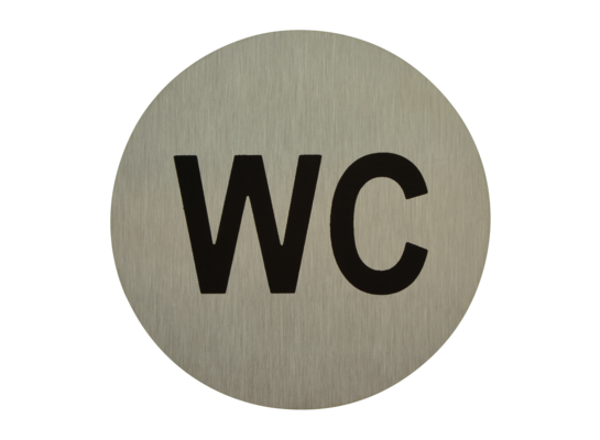 Oznaczenie WC ANO 75 mm inox