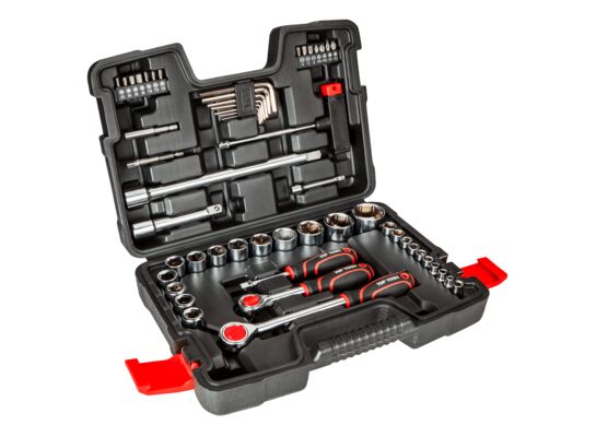 Zestaw kluczy nasadowych 1/4", 1/2" 53 sztuki Top Tools
