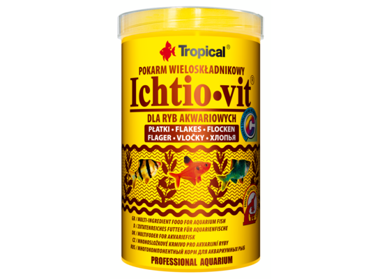 Pokarm dla ryb Ichtio-Vit płatek 1000 ml / 200 g Tropical