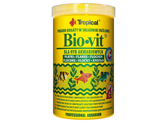 Pokarm dla ryb Bio-Vit płatek 1000 ml / 200 g Tropical