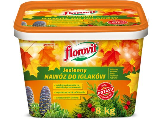 Nawóz granulowany Florovit jesienny 8 kg do iglaków