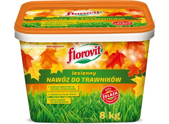Nawóz granulowany Florovit jesienny 8 kg do trawników