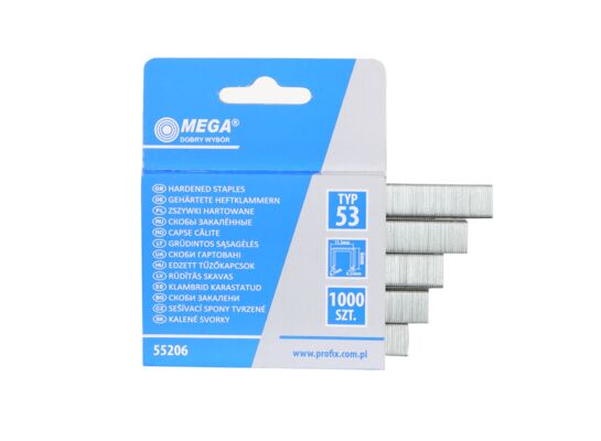 Zszywki 12 mm typ 53 MEGA 1000 sztuk