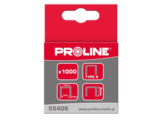 Zszywki typ G/11, 14 mm, 10,6 x 1,2 mm, PROLINE 1000 sztuk