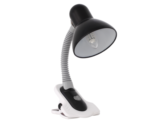 Lampka czarna z klipsem E27 60W SUZI