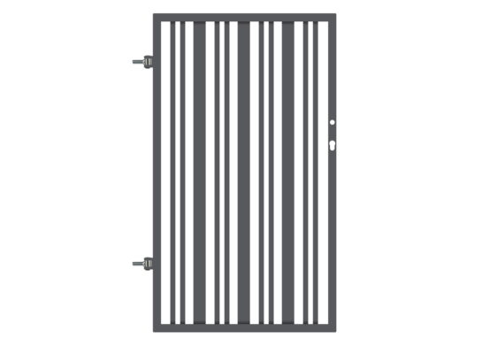 Furtka Eryk ocynk antracyt struktura 90 x 150 cm uniwersalna Polbram