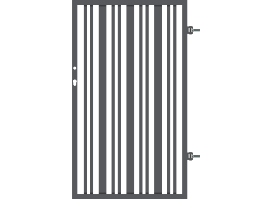 Furtka Eryk ocynk antracyt struktura 90 x 150 cm uniwersalna Polbram