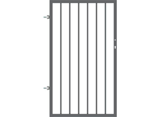 Furtka Hugo ocynk antracyt struktura 90 x 150 cm uniwersalna Polbram