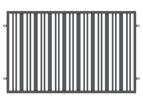 Przęsło Eryk ocynk antracyt struktura 200 x 120 cm Polbram