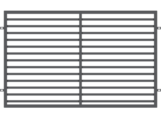 Przęsło Leon ocynk antracyt struktura 200 x 120 cm Polbram