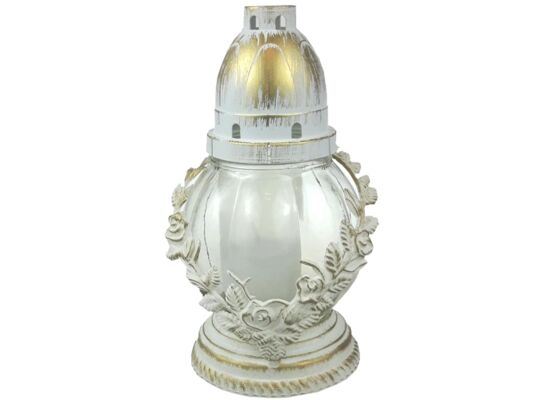 Znicz szklany Wianuszek 21 cm CIECIERSKI