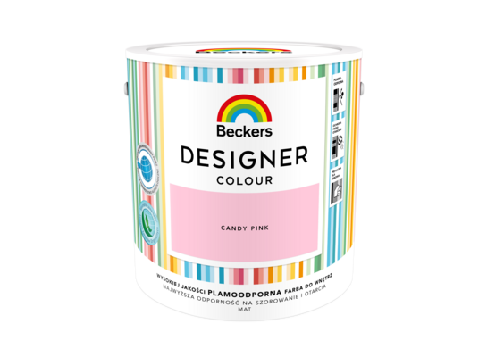 Farba lateksowa Beckers Designer Colour Candy Pink 2,5 l