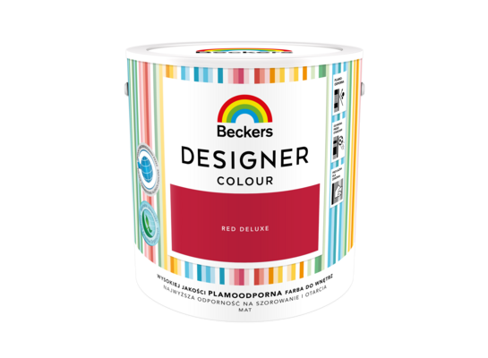 Farba lateksowa Beckers Designer Colour Red Deluxe 2,5 l