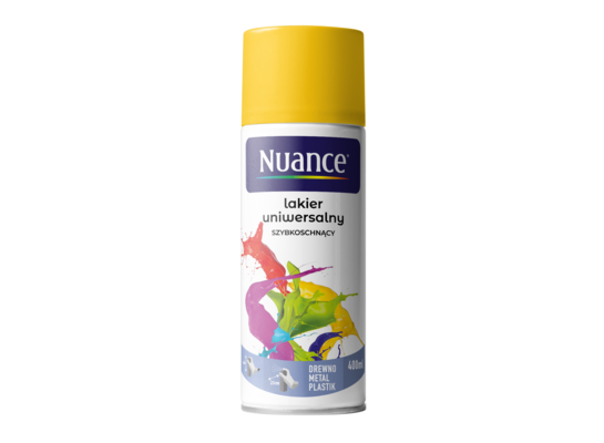 Lakier uniwersalny 1023 żółty połysk 400 ml Nuance
