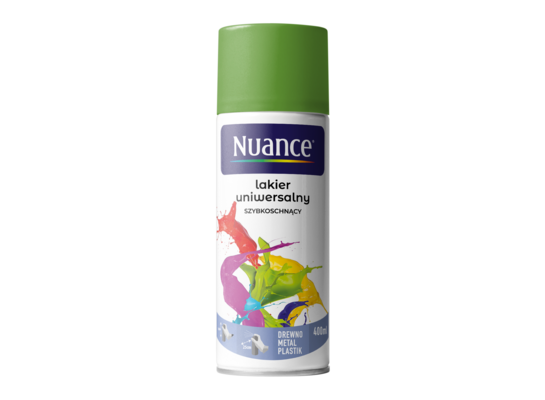 Lakier uniwersalny 6018 jasnozielony połysk 400 ml Nuance