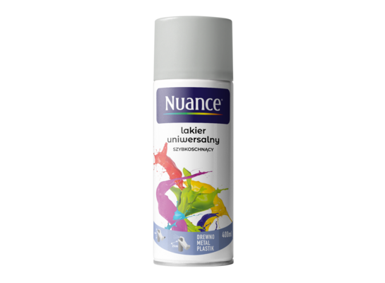 Lakier uniwersalny 7035 jasnoszary połysk 400 ml Nuance
