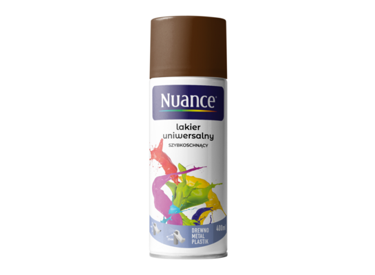 Lakier uniwersalny 8011 brązowy połysk 400 ml Nuance