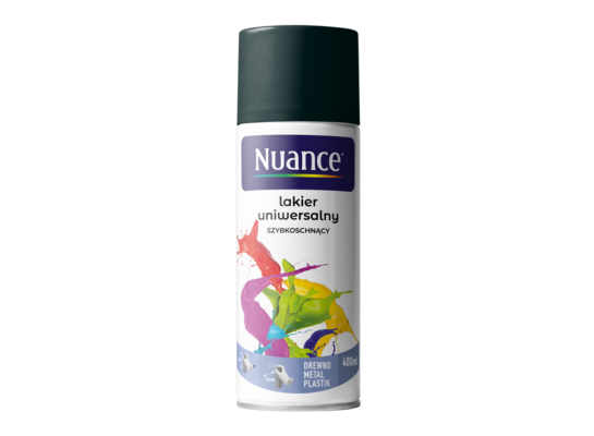 Lakier uniwersalny 9005 czarny mat 400 ml Nuance