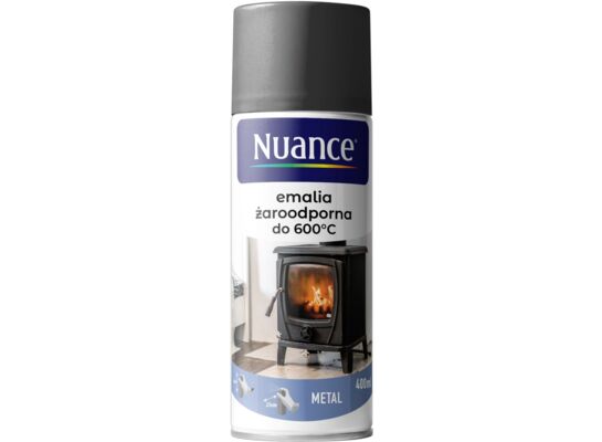Emalia żaroodporna do 600°C srebrny 400 ml Nuance