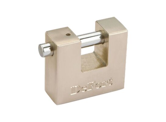 Kłódka trzpieniowa 50 mm, 3 klucze DEFORT