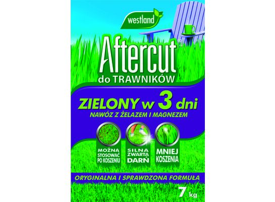Nawóz do trawników zielony w 3 dni 7 kg/200 m² Aftercut