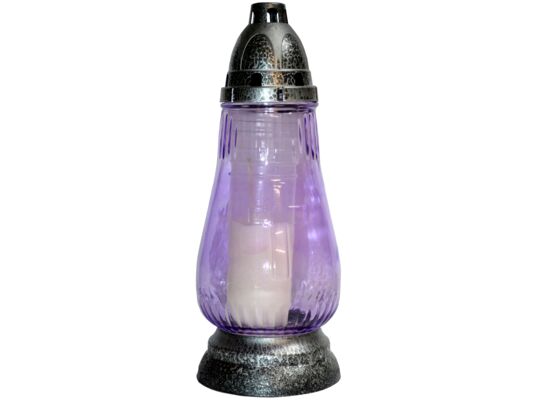 Znicz szklany mix kolorów 28 cm ADMIT 