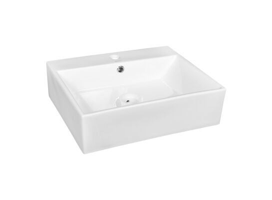 Umywalka nablatowa KR-702 biała KERRA