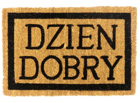 Wycieraczka DZIEŃ DOBRY / WITAMY 40 cm x 60 cm