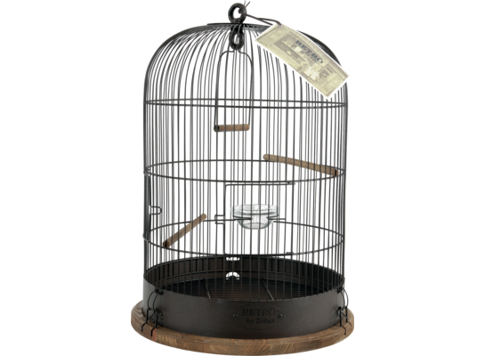 Klatka Retro Lisette średnica 35 dla ptaków czarny ZOLUX