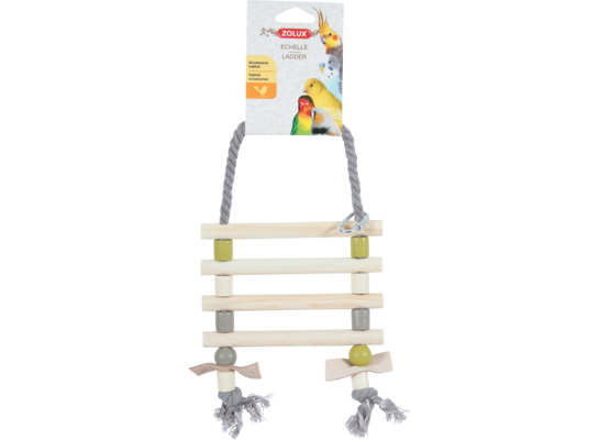 Drabinka na sznurku z drewnianymi szczeblami, różne kolory ZOLUX