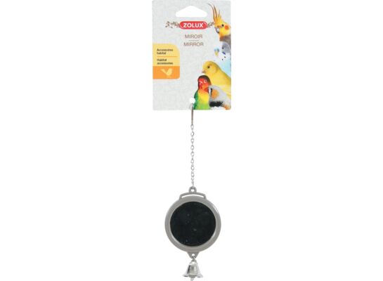 Lusterko okrągłe z dzwoneczkiem, na łańcuszku ZOLUX