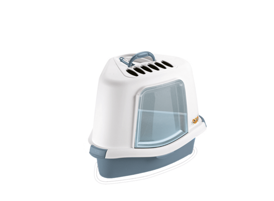 Toaleta SPRINT PLUS narożna 54 x 40 x 40 cm niebieska ZOLUX