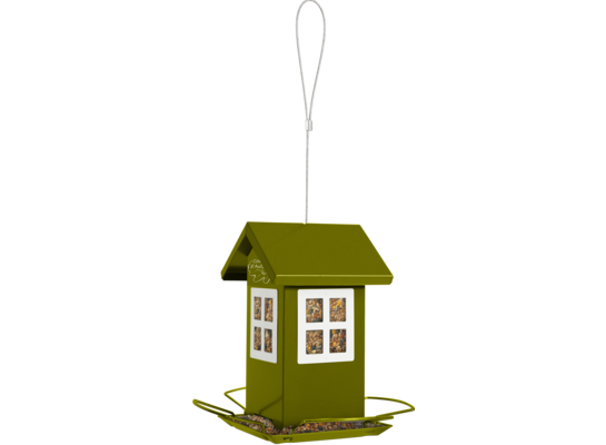 Karmnik Domek z 4 oknami zielony ZOLUX